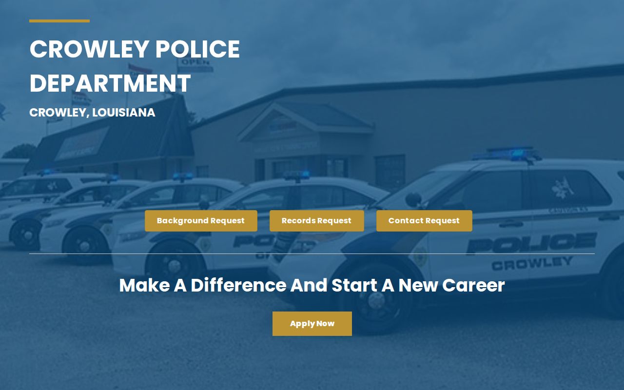 Crowley Police Department official website
